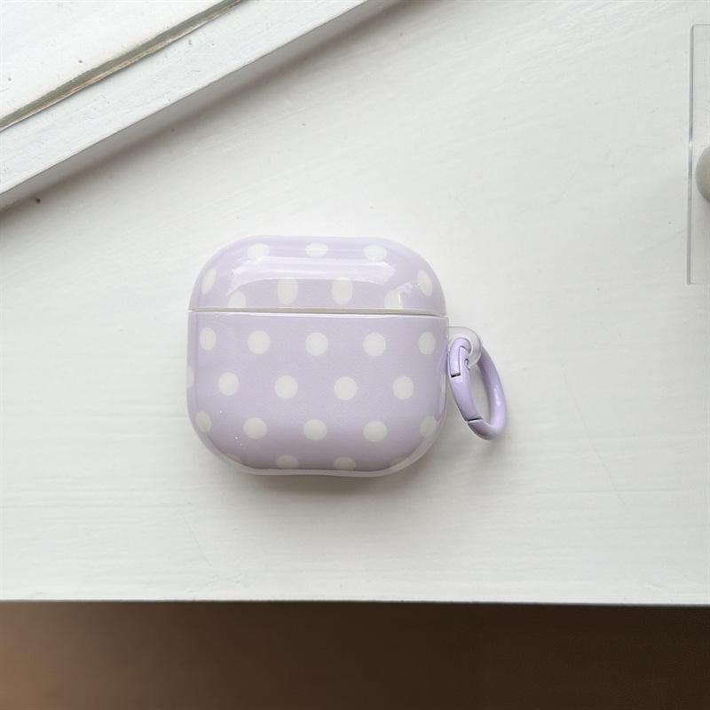 Macaron Solid Color Polka Dot AirpodsPro1 Earphone Case for Apple 1/1/1 Generation Wireless Bluetooth Case