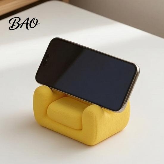 Eco Friendly PLA Phone Dock Mini Sofa Stand, Cute Couch Shaped Holder, Portable Mobile Support Decorative Desktop Smartphone Stand for Office