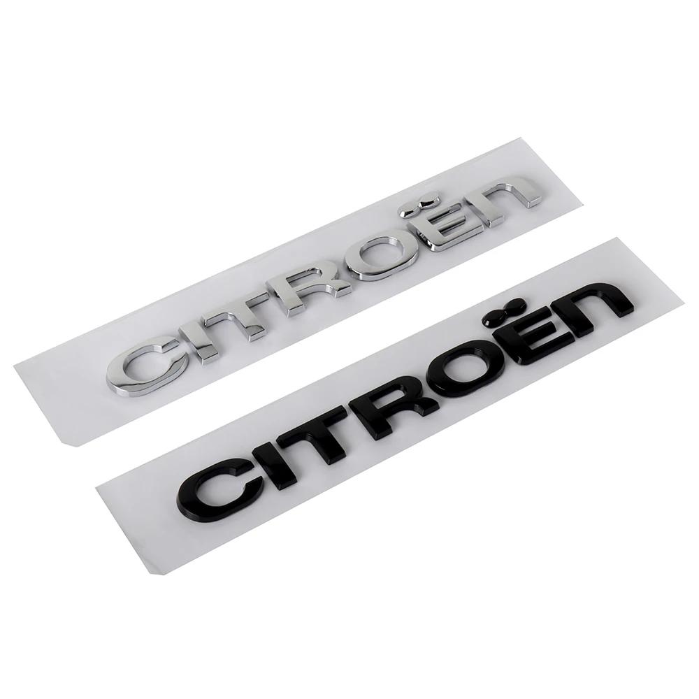 3D ABS Auto Heckklappe Logo Buchstaben Aufkleber Dekoration Zubehör für Citroën C5X C6 DS C3-XR C4L C4 C1 C5 C6 VTS C-ELYSEE