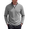 Men's 1/4 Zip Pullover Sweatshirt Heather Stand Collar Long Sleeve Casual Lightweight Fleece Sweater Tops