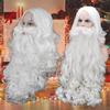 White Santa Beard and Wig Set  Christmas Clause Cosplay Costume Accessories