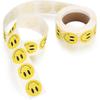 Barsinfi Smile Face Stickers Roll Happy Face Stickers 500 Pieces per Roll (1 inch Yellow)