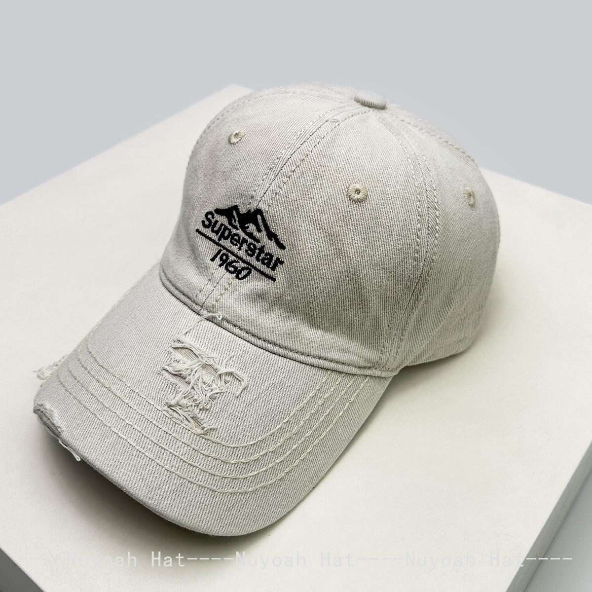 

New Men Women Korean Embroidered Letters Mountain Baseball Hats Sunshade Retro Versatile Ins Peaked Caps Personal Fashion Casual 52-60cm