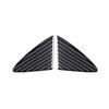 For Mazda 3 Axela 2014 2015 2016 2017 2018 2019 Real Soft Carbon Fiber Sticker Carbon Fiber Front Bumper Triangle Trim Cover