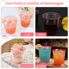 100/50Pcs Plastic Drink Cup 12oz Wine Glasses Crystal Cocktail Cups Cold Drinking Party Glasses for Wedding Party Dessert Cup