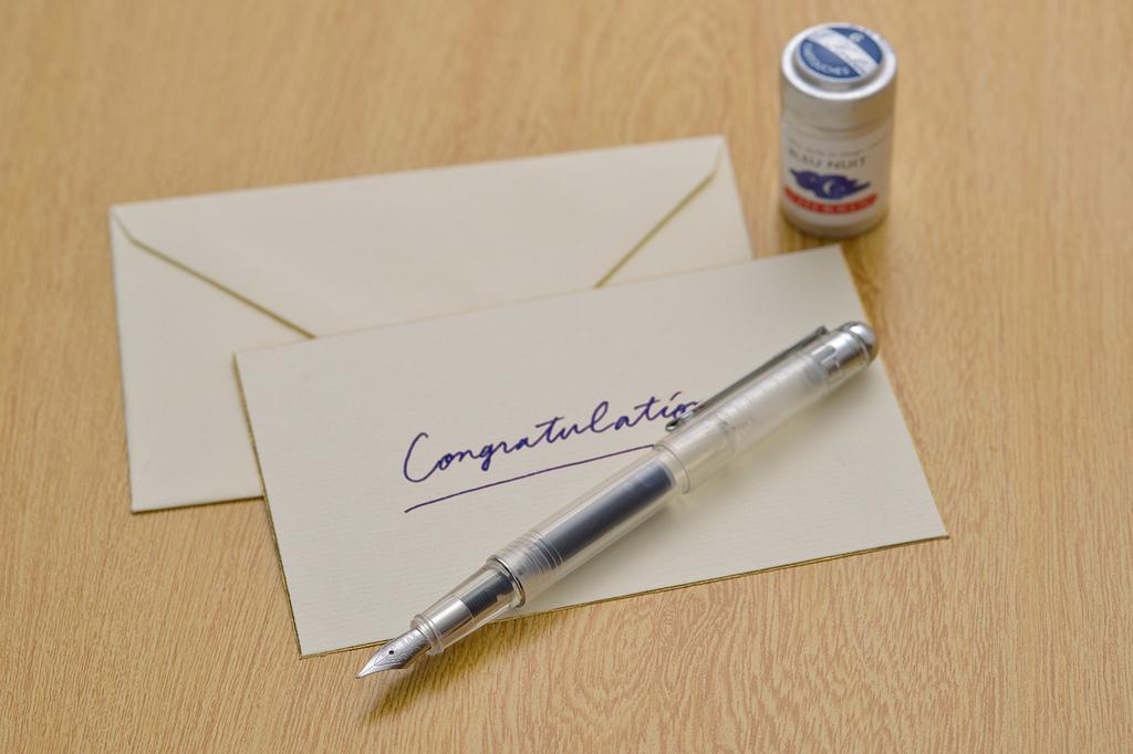 Herbin Skeleton Fountain Pen for Cartridge F Includes 1 Cartridge Ink Night Length HERBIN Ink, (Fine Nib), (Color Blue), 11.8cm, hb-pen06