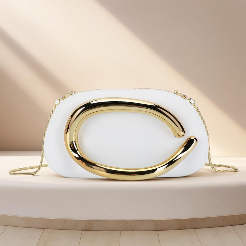 Women Retro Gold Metal Box Clutch Bag Vintage Evening Bags Luxury Designer Fashion Wedding Party Elegant Handbag with Chain