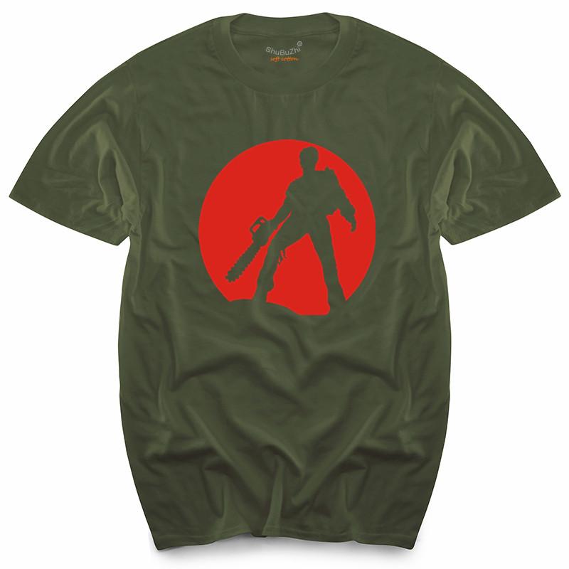 Evil Dead Ash Bruce Campbell Zombie Motosega Maglietta uomo top magliette marca maschile t-shirt estate moda top