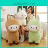 Alpaca Plump Adorable Plush Toy Companion Floral Pattern Kid Doll Birthday Gift