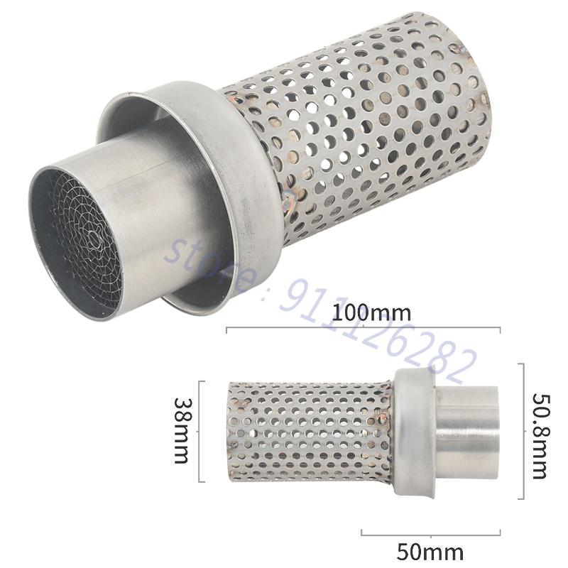 Universal 51mm 60mm Motorcycle Exhaust Escape Modified Muffler Removable Catalyst Silencer DB Killer Noise Reduction Purify