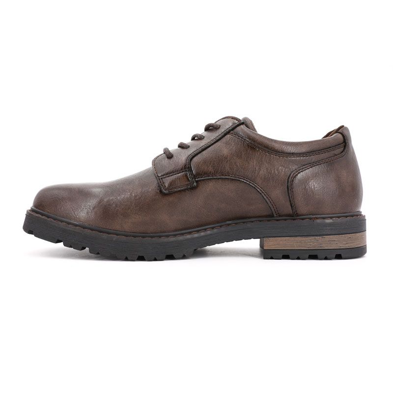 Derbies à lacets effet cuir grainé Homme ROMIKA