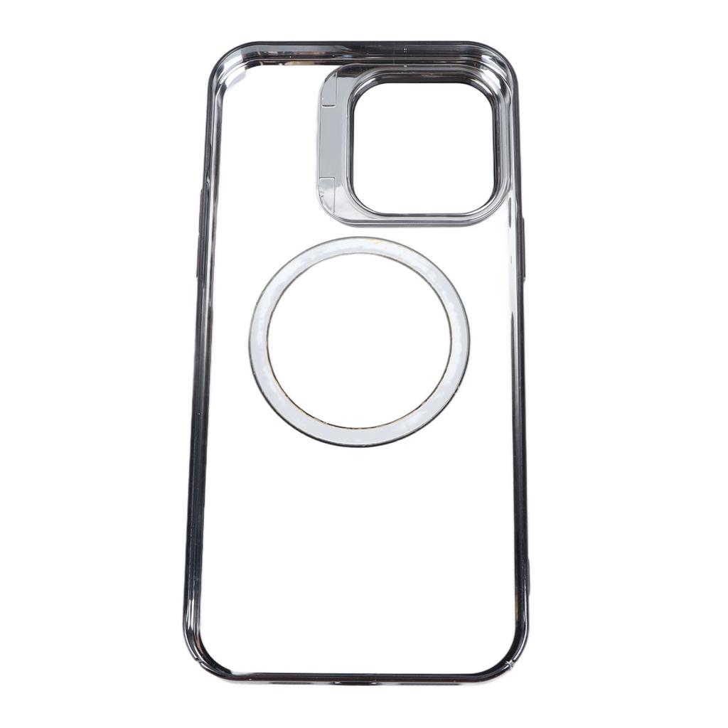 Cell Phone Hard Shell Magnetic Electroplated Black Transparent Protective Cell Phone Hard Cover for IPhone 14 PRO MAX