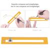 Plastic Compass Ruler Multifunctional Drafting Tool Easy To Carry Drawing Ruler  Hand Painting