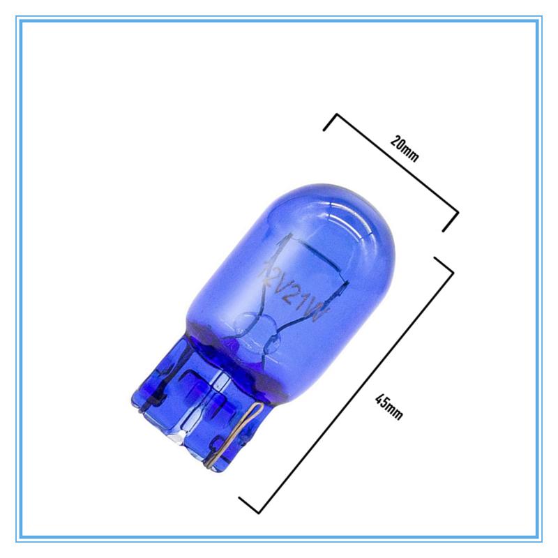 T20 7440 7443 WY21W W21W Halogen Bulbs 7443 W21/5W T20 Super Bright Backup Reversing Light for Car Signal Lamp 12V Blue