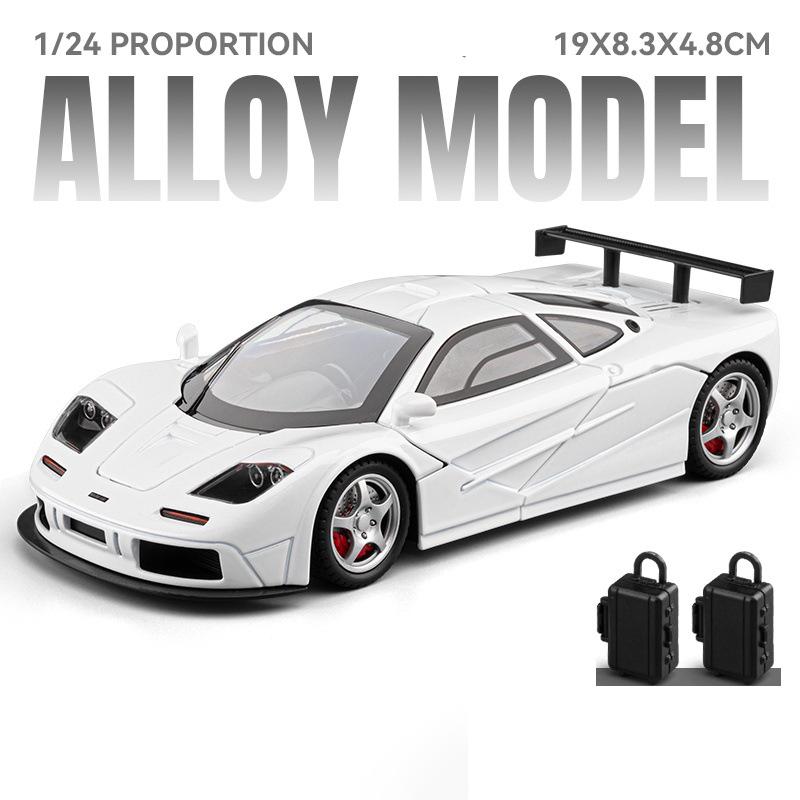 

1:24 F1 LM XP4 XP5 Alloy Super Sports Car Model Diecasts Metal Track Racing Car Vehicles Model Simulation Sound Light Collection белый