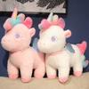 Girl's Heart Pink Unicorn Doll Plush Toy Rainbow Unicorn Doll Children's Company Soothing Doll