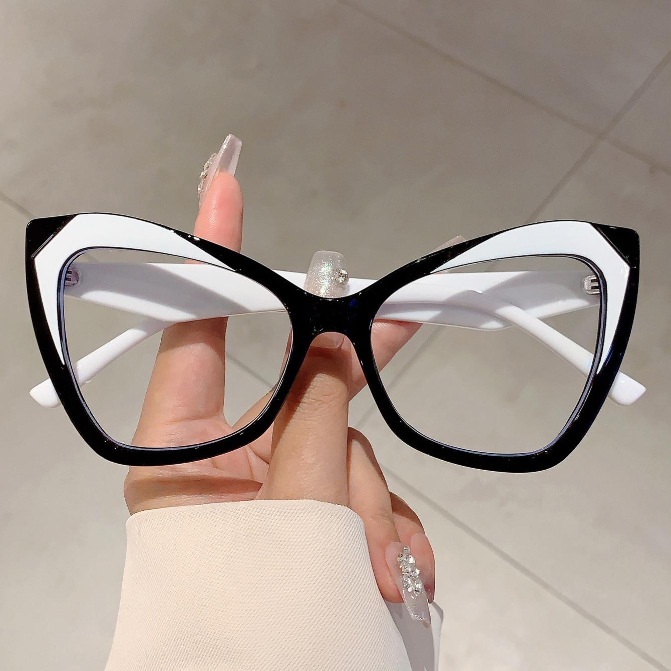 

Vintage Anti Blue Light Blocking Butterfly Glasses Women For Female Luxury Brand Designer Myopia Prescription Optical Frame