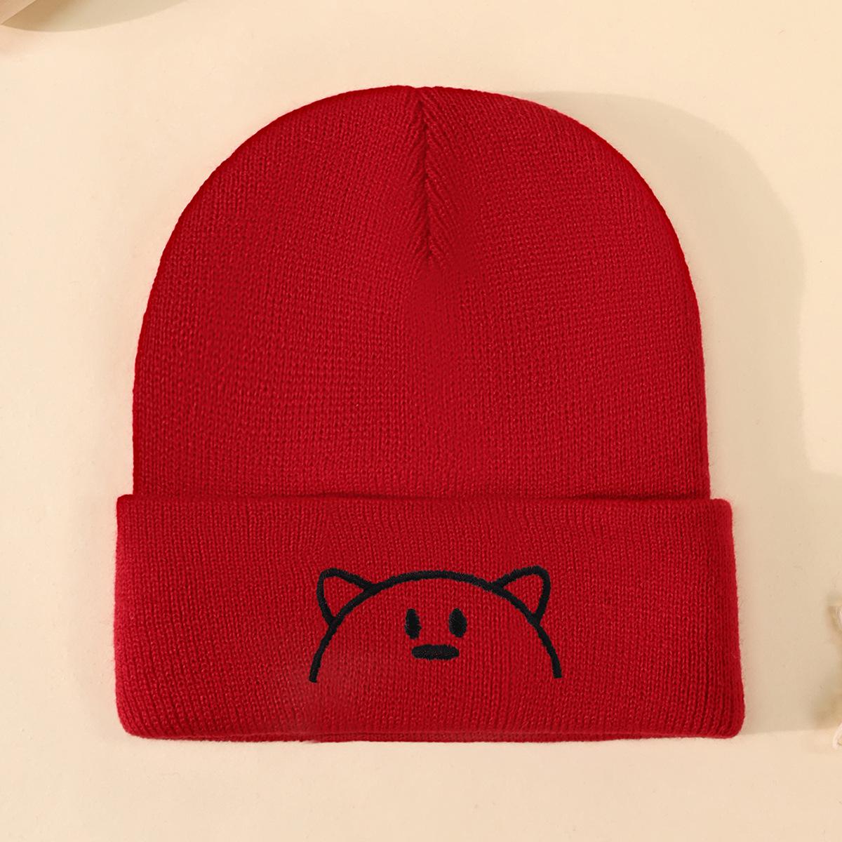 Baby Hat Autumn And Winter Baby Landlord Hat Cute Super Cute Boys And Girls Melon Hat Children S Winter Knitted Cover красный
