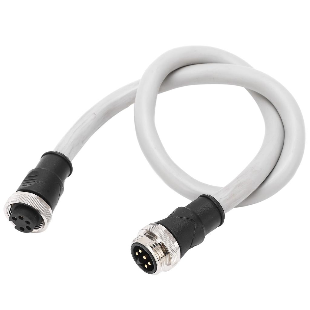 0.5m Backbone Cable 7 8in Thread 5pin Male to Female Connector Waterproof Universal for Motor Rail Transit
