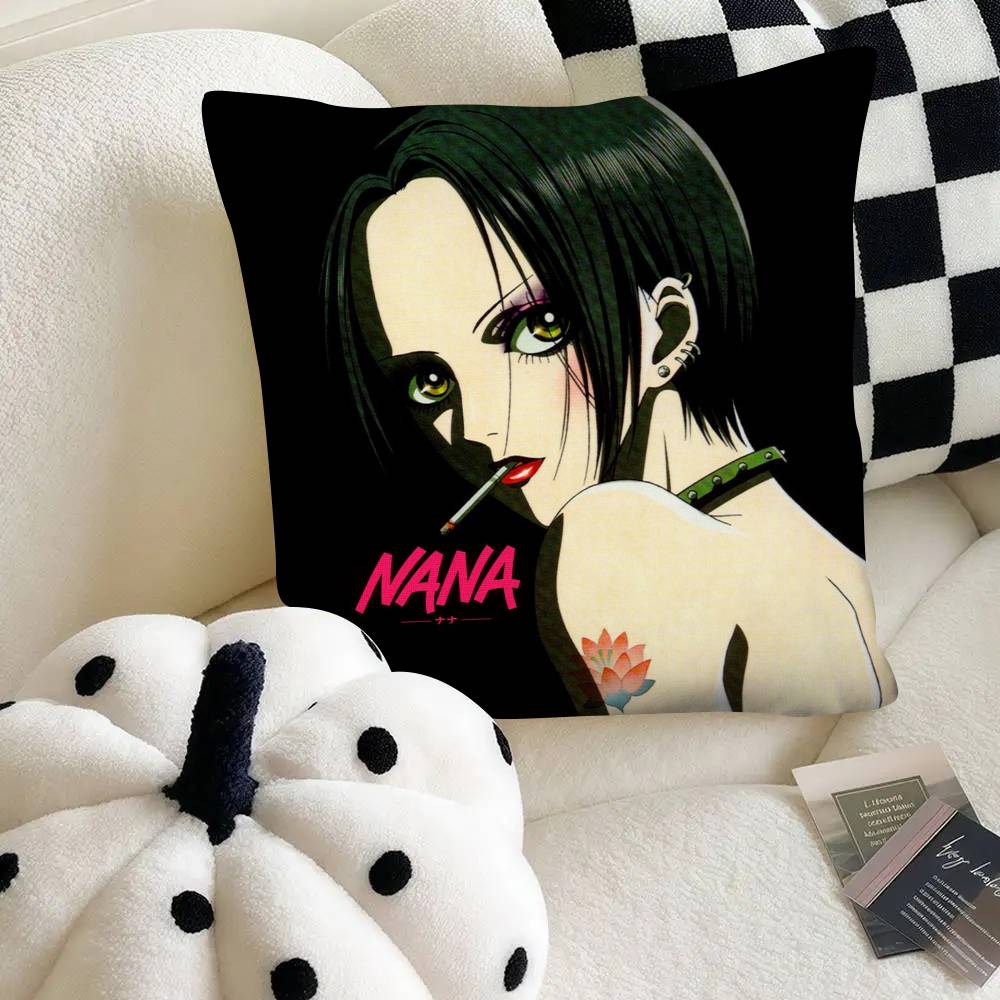Oosaki Nana Japanese Anime NANA Pillow Case Square Pillow Bedroom Sofa Leisure Comfort Cushion Car Home Decoration