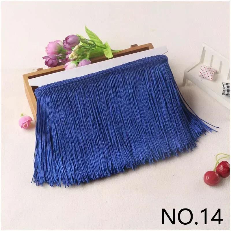 10M 10-30cm Meetee Fransar Tofsar Fransade Väskor Dekorativa Garner Fransar för Gardiner Kläder Spetsband Tygaccessoarer