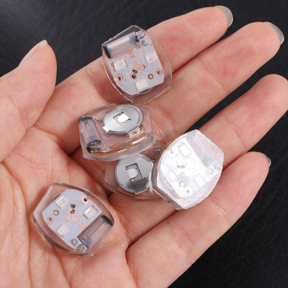 10Pcs Sandal Accessories Plastic LED Shoe Light Miniature Luminous Vibrating Light Glowing Hole Shoes Lamp Kids Gift