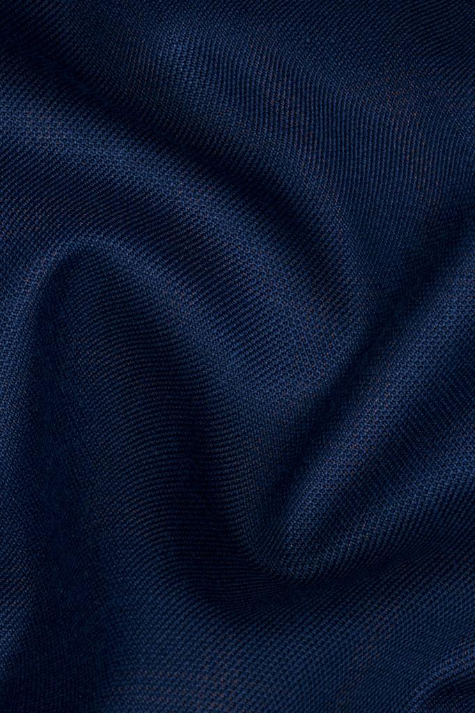 Nile Blue Wool Rich Cross Placket Bandhgala Blazer