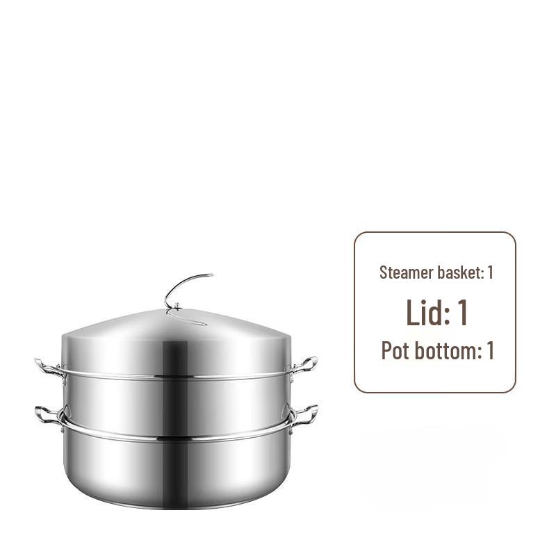 Shield Point Stainless Steel Multi-Layer Steamer Pot 40cm