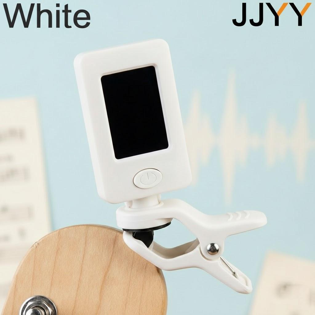 

LCD Clip on Guitar Tuner Bass Tuner Violin Tuner Ukulele Chromatic Universal Sensitive Musical Instrument Accessories белый