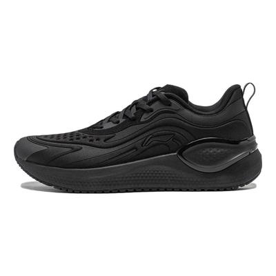 Li Ning Easy Fit Lightweight High Resilience Comfortable Shock Absorption Wear Resistant Breathable Low Top Running Shoes Men Sneaker Black ARST041-1