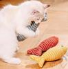 Cat Fish Toy Cat Scratcher Catnip Toy Interactive Simulation Fish Cat Mint Fidget Toys Stuffed Playing Toy for Cat Kitten