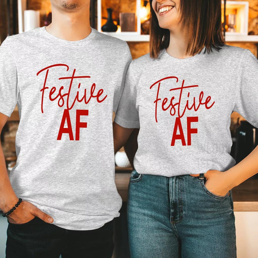Tshirt (5185) Festive Christmas Shirt Funny Xmas Gift For Unisex Unisex Kids Top Light Up Christmas Season Outfits With Tshirts