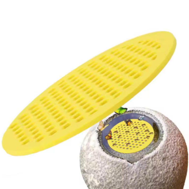 Floating Bee Island Bee Waterer Rounded Bee Insect Drinking Tray Beekeeping Setups Luring Insects Waterer Bee Bath Catcher Tray