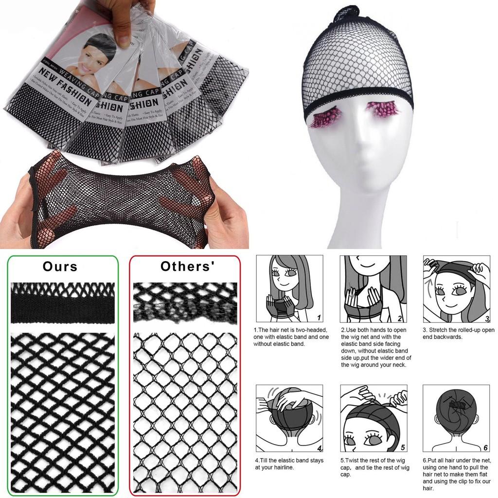Long Black Wig Caps For Women Easy To Use Breathable And Durable Nylon Material