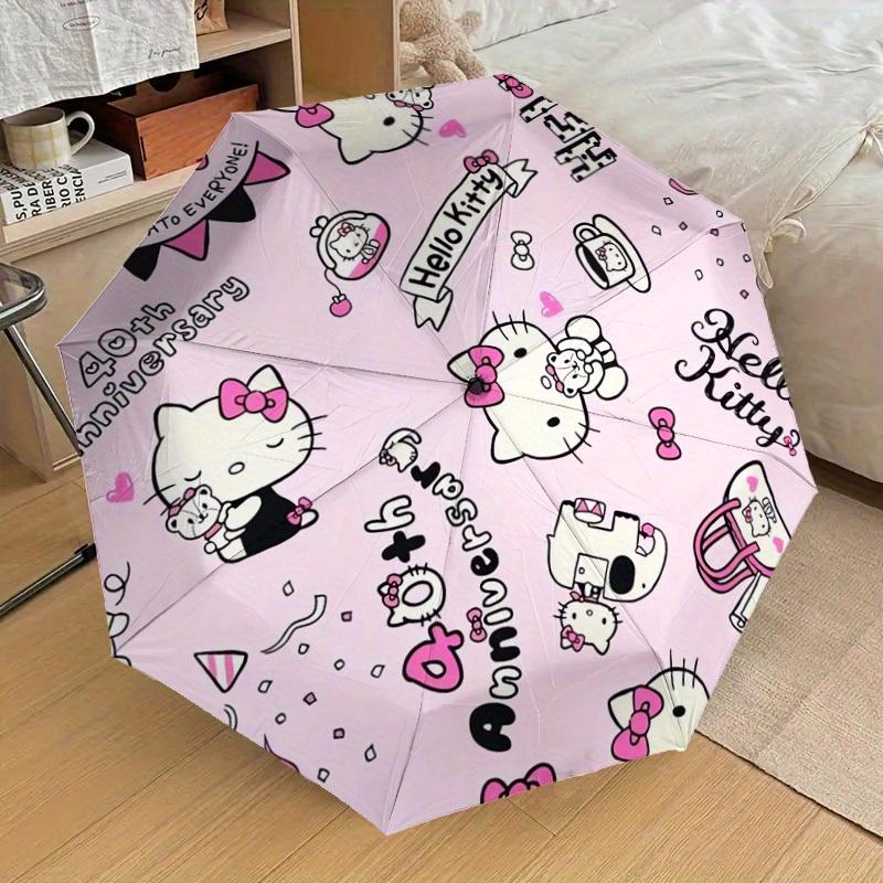 1pc Hello Kitty 40th Anniversary Umbrella with Plastic Handle,Suitable for All Seasons Home Travel Outdoor UmbrellaSanlio519