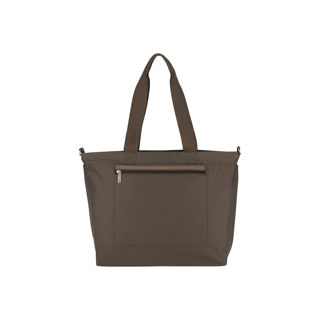 Lesportsac Classic Dark Chocolate Carryall Zip Tote Bag