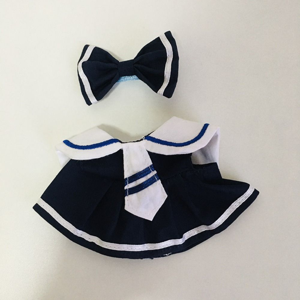 

Dress 17cm Cotton Doll s Clothes Uniform Plush Dolls Clothes Cotton Doll Accessories Style A