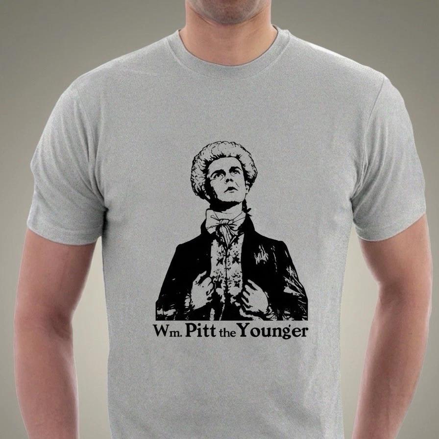 William Pitt the Younger Blackadder T-shirt Badrick Politics Tees Sillytees XXXL