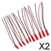 2x5 Pairs 10cm 22AWG Silicon Wire 2-Pin JST Connector Plug Male&Female , ., 2 Pcs