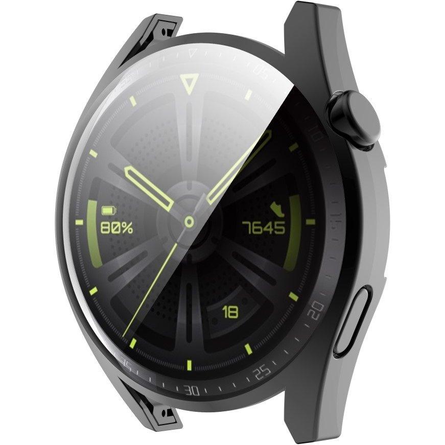 2in1 Case with Screen Protector for Huawei Watch GT 3 46mm, Black