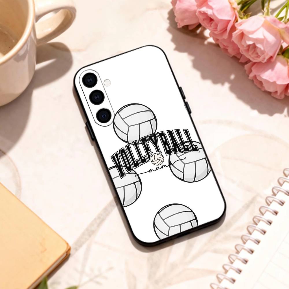 cool Sport Beach V-Volleyball    phone Case For Samsung Galaxy A73,A72,A71,A70,A53,A52,A51,Others Soft Black Shell