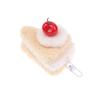 Kawaii Simulation Food Plush Keychain Creative Sandwich Hamburger Cake Keyring Bag Pendant Key Accessories Couple Gifts