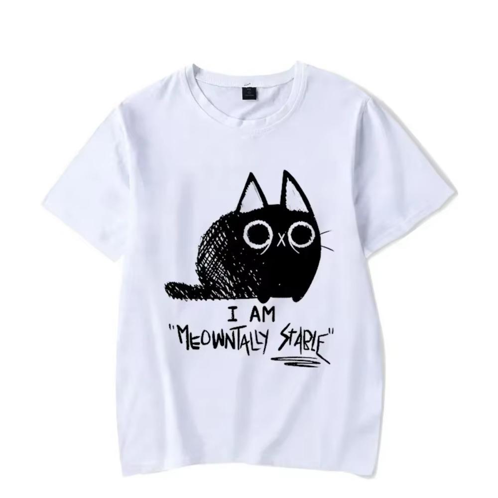 Brand Men's T-shirt Fuuny Cat Printed Graphic T Shirts Oversized T Shirts for Women Men Casual Funny Tshirt Male Tee Shirts