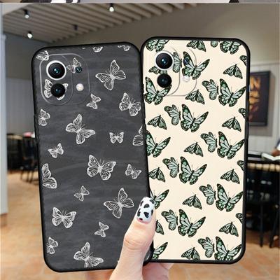 Schmetterling Handyhülle Für Xiaomi 9T 9SE 9 12 11T 10 11 11i Lite Ultra Note10 Poco M3 F3 F4 M4 X4 GT Pro Rückseite