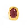 Ingemark Vintage Red Resin Acrylic Oval Open Knuckle Rings Women 2026 New Charm Geometric Metal Joint Ring Party Jewelry Gifts