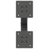 Vidaxl Coffee Table Legs, 2 Pcs, Anthracite, 38X(42-43) Cm, Steel