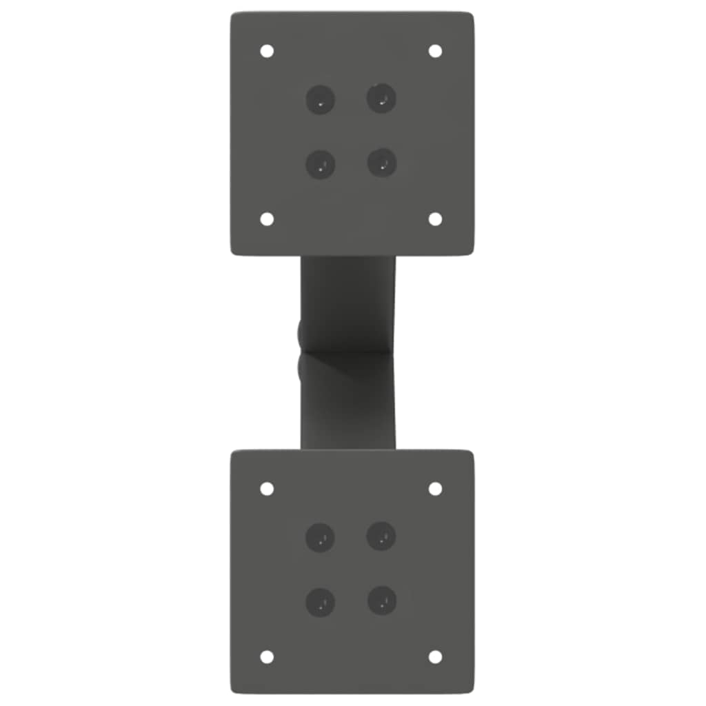 Vidaxl Coffee Table Legs, 2 Pcs, Anthracite, 38X(42-43) Cm, Steel