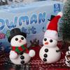 9 Pack Build a Snowman Kit Snowman Christmas Crafts for Kids Gift, Modeling Clay Snowman DIY Kit