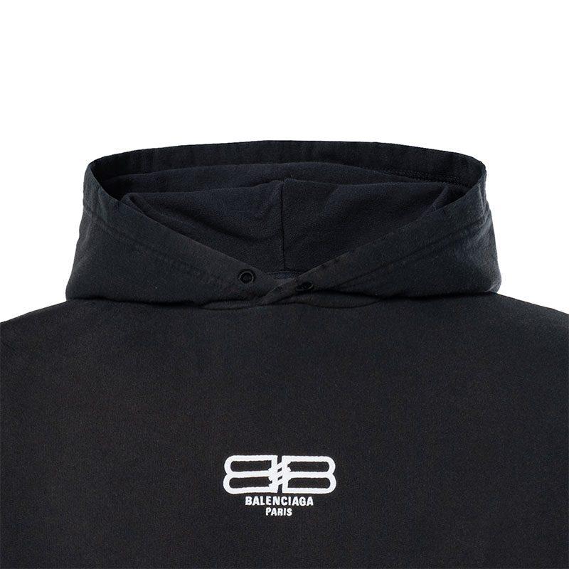 Balenciaga Bb Paris Icon Medium Fit Hoodie 570811TMVG69034