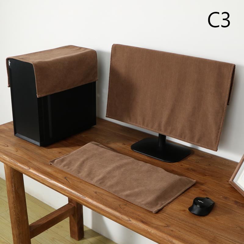 1/2/3PCS 27inch Computer Dust Cover Desktop Lcd Screen Monitor Main Box Keyboard Protective Cover for Household Dust Covers
